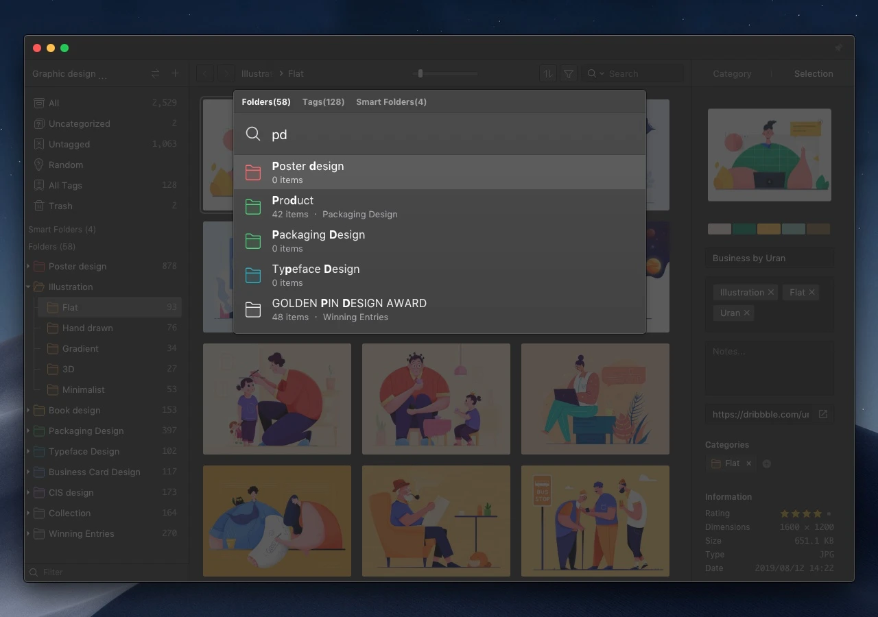 Image from Eagle fuzzy search